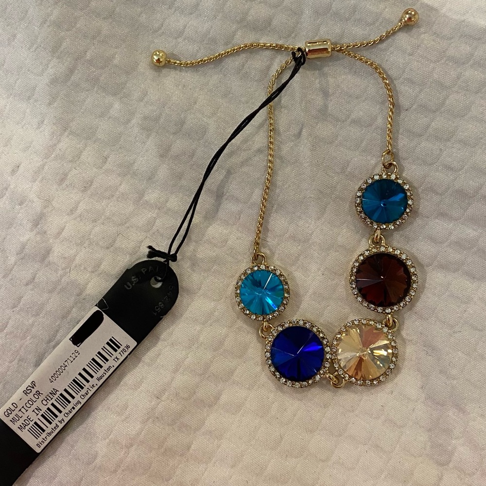 Multicolor Adjustable Stone Bracelet